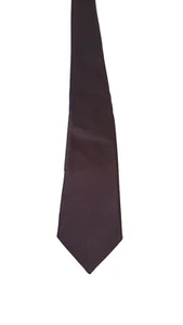 NWT H & M MENS BURGUNDY SOLID WOVEN 100% SILK NECKTIE TIE DESIGNER - Picture 1 of 15