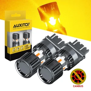 AUXITO 3157 LED Bulbs Amber Yellow Turn Signal Light Build-in Load Resistor EOOH - Picture 1 of 12