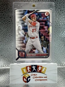 Mike Trout 2025 Topps Holiday Originals Buyback Holiday Gold Foil Stamp - Picture 1 of 10