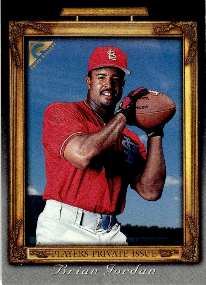 1998 Topps Gallery Player's Private Issue Auction Point Brian Jordan St. Louis - Image 1 of 2