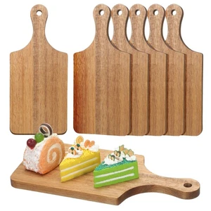 6 Pcs Thicken Cutting Board Bulk Wood Board for Chopping Serving Charcuterie ... - Picture 1 of 7