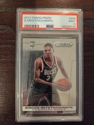 Яннис Antetokounmpo 2013-14 Panini призма #290 основание дебютант карта RC PSA 9 новом - Изображение 1 из 2