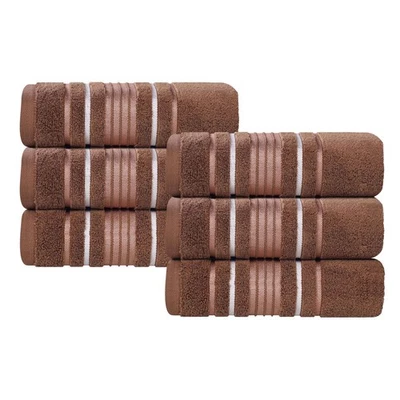 Sadie Zero Twist Cotton Quick Drying Super Absorbent Solid Hand Towel Set of 6 - Image 1 of 2