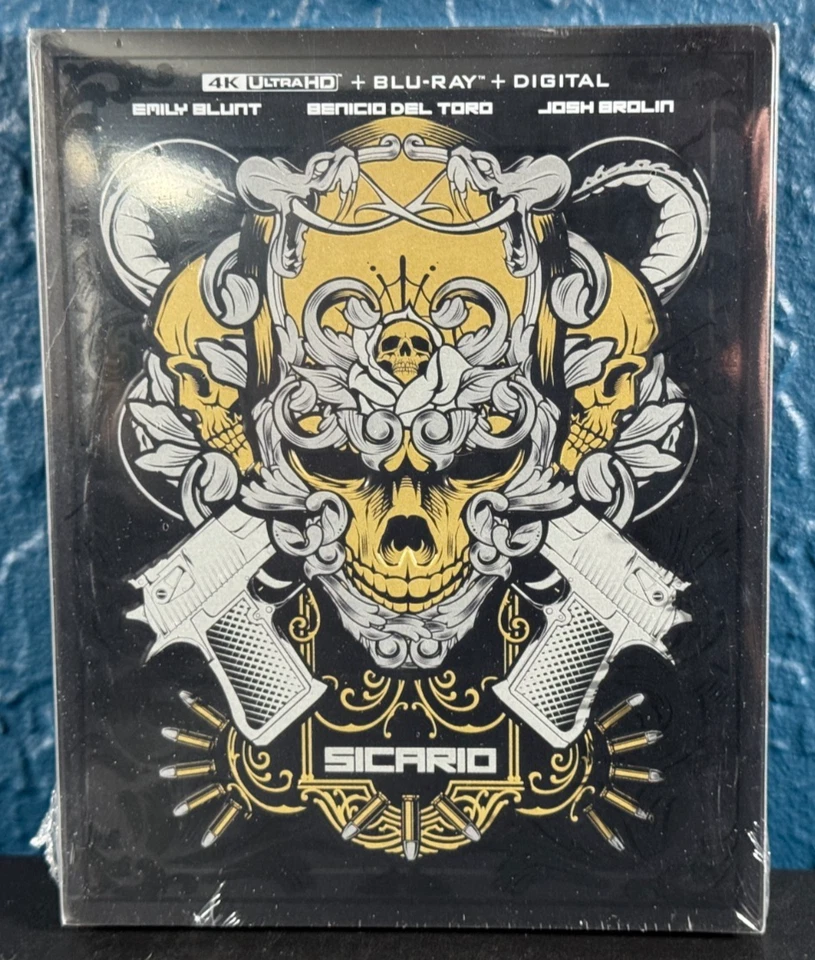 Sicario (2015) Steelbook (4K UHD, Blu-ray) - New & Sealed - Slipcover Damage Foto 1 de 4