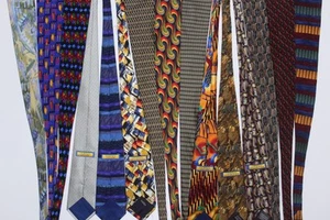 124) LOT 15 COCKTAIL COLLECTION MEN'S TIE 100% SILK - Picture 1 of 2