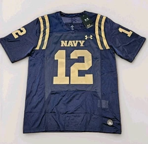 Navy Midshipmen Jersey NCAA College Football Under Armour Size M Medium Mens NWT - Picture 1 of 22