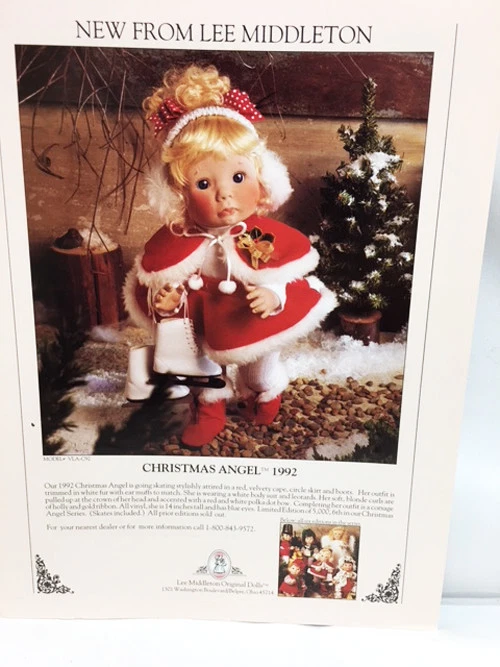 Lee Middleton ÁNGEL DE NAVIDAD 1992 Color CATÁLOGO MUÑECA  Foto 1 de 1