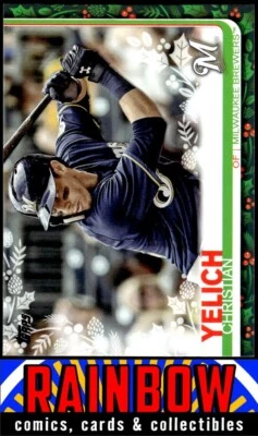 2019 Topps Holiday #HW72 Christian Yelich - Image 1 of 2