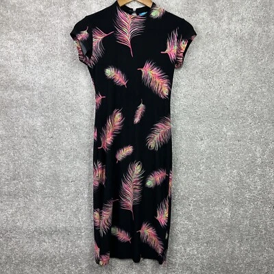 Tori Richard Honolulu Women's Floral Dress Black Pink Hawaii Tropical Size XXS - Image 1 of 4