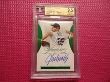 2016 flawless atlanta braves JOHN SMOLTZ SIGNATURES EMERALD 2/5 BGS 9.5