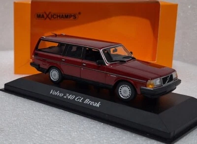 Volvo 240 GL Break 1986 Dark Red Met  1:43 Minichamps 940171415 RARITY (5) - Image 1 of 4