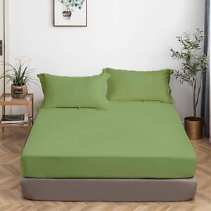 Moss Solid All Sizes Bedding Items Egyptian Cotton 1000/1200 Thread Count