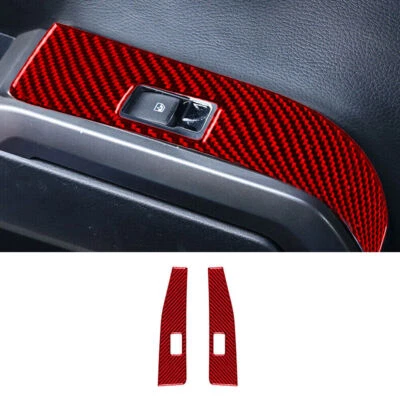 Interruptor de elevación de ventana trasera interior para Toyota Tacoma 2016-20 botón cubierta embellecedor 2* Foto 1 de 4