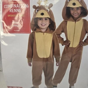 Reindeer Zipster Christmas Suit Yourself Fancy Dress Toddler 3/4 Child Costume - Picture 1 of 6