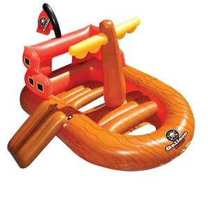 64" Galleon Raider Inflatable Swimming Pool Pirate Ship Floating Boat Toy - Picture 1 of 12