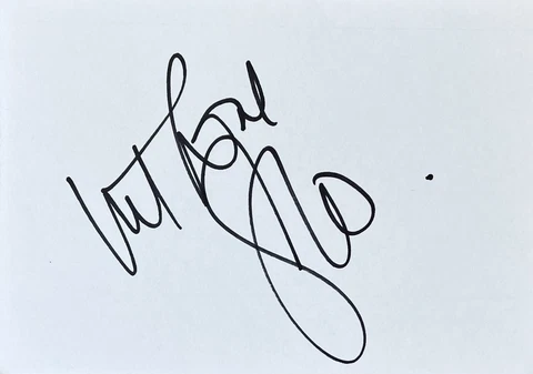 Jennifer Lopez Signed In Person 4x6 Index Card In Top Loader - Authentic, JLo Cover