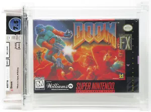 Doom WATA Graded Sealed Super Nintendo SNES Like VGA CGC FX - Picture 1 of 8