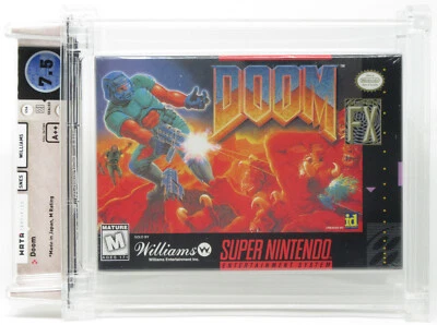 Doom WATA Graded Sealed Super Nintendo SNES Like VGA CGC PSA - Image 1 of 4