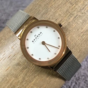 Skagen Denmark Freja Women 358SRSC Dress 26mm Mesh Band Quartz Watch 7 1/4" - Picture 1 of 13