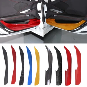 2PCS Carbon Fiber Interior Door Panel Anti Kick Trim For Corvette C8 2020-24 - Foto 1 di 75