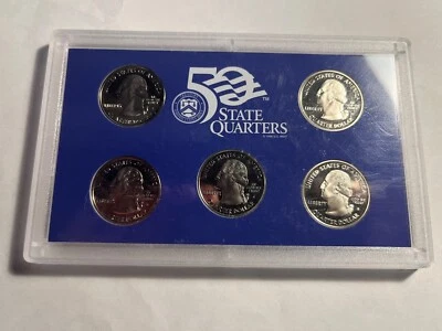 2003 STATE QUARTER SET S SAN FRANCISCO MINT IL AL MO AK IN CASE NO BOX - Image 1 of 2