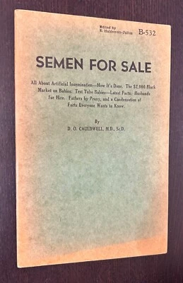 HALDEMAN JULIUS -- Semen Sale Artificial Ensemination (1947) Vintage Chapbook B - Image 1 of 2