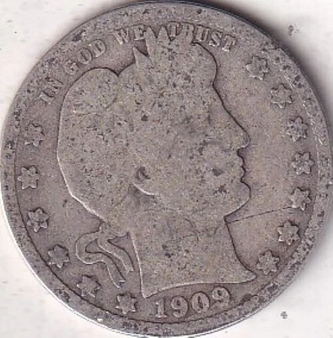 1909-D SILVER Barber Quarter - G - #255 - BEAUTIFUL COLOR - BEAUTIFUL COIN Cover