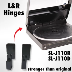 2x Bisagras de cubierta de tapa para tocadiscos Technics Midi SL-J110R SL-J110D SL-JS16R +MÁS - Imagen 1 de 3