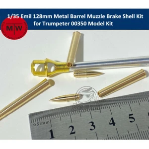 1/35 Emil 128mm Metal Barrel Mündungsbremse Shell Kit for Trumpeter 00350 Model  - Bild 1 von 4
