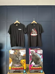Godzilla vs King Kong figures + Godzilla T-shirts - ALL BRAND NEW AND OFFICIAL - Picture 1 of 16