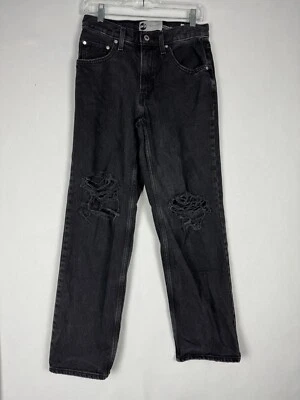 Jeans Silver Tab para mujer 27 negro lavado oscuro 94 holgados desgastados denim tiro alto Foto 1 de 4