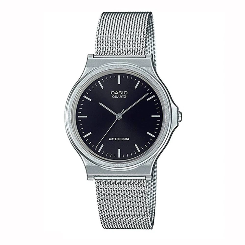 Orologio CASIO MQ-24M-1EDF VINTAGE Acciaio Maglia Mesh Nero - Immagine 1 di 1