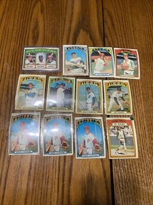 1972 TOPPS BASEBALL LOT (12) Not Great Condition - Picture 1 of 5