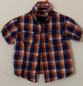 Hurley Plaid Button Shirt 2T - Picture 1 of 3