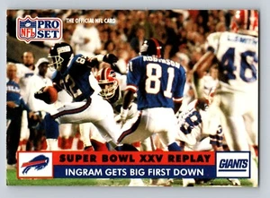Ingram Gets Big First Down 1991 Pro Set #50 New York Giants - Picture 1 of 2