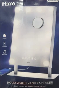 iHome iCVBT15SN Hollywood Pro Kosmetikspiegel mit integrierten Lautsprechern & Bluetooth - Bild 1 von 3