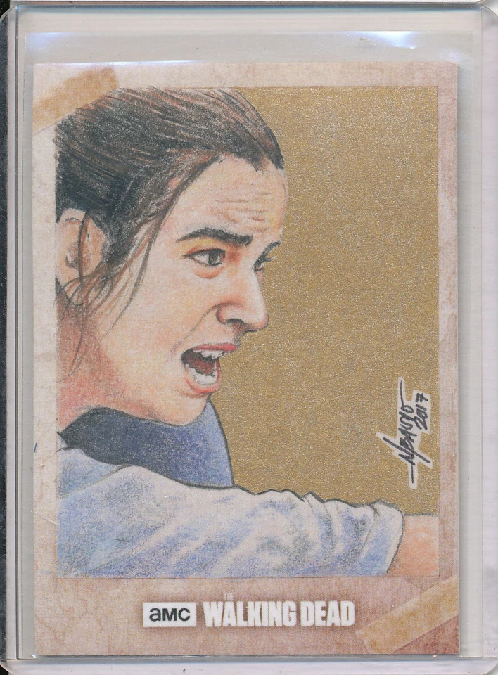 Topps The Walking Dead Tara Sketch Art Card by Norvien Basio - Image 1 of 1