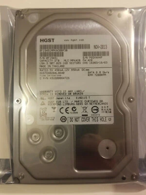 Hitachi HUS724020ALA640 MLC MPKAC0 FW AC0 PN 0F19451 2TB 3.5" HD SATA - Image 1 of 2