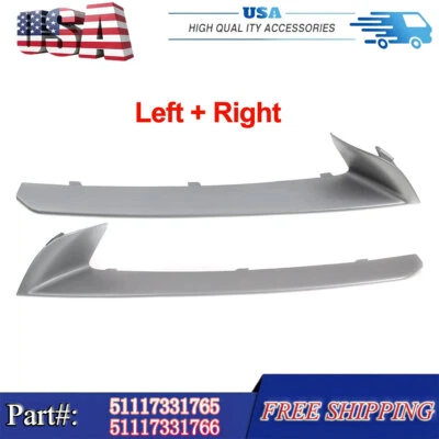 For 535 528 550 Hand BMW 535d 535i 528i New 2Pcs Grille Trim Left&Right Side — 第 1/4 张图片