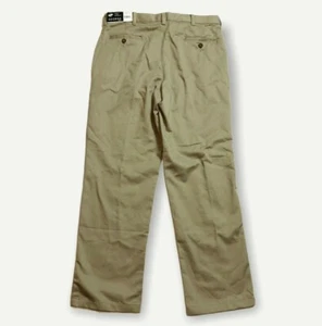New GEORGE Boys Tan Twill Scotchgard Waist Tabs Pants Size 16H Husky (33 x 28) - Picture 1 of 8