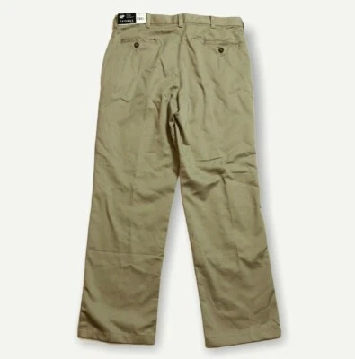 New GEORGE Boys Tan Twill Scotchgard Waist Tabs Pants Size 16H Husky (33 x 28) - Image 1 of 4