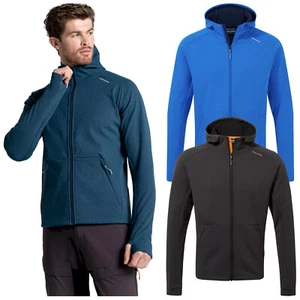 Craghoppers Mens Dynamic Pro Hooded Fleece Full Zip Jacket Lightweight - Picture 1 of 7