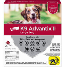 4 MONTH K9 Advantix II RED for Large Dogs (21-55 lbs)