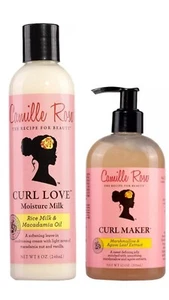 Camille Rose Curl Maker Curling Jelly & Camille Rose Curl Love Moisture Milk - Picture 1 of 9