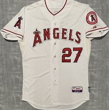 Authentic Majestic MLB Los Angeles Angels Of Anaheim Mike Trout Baseball Jersey