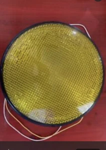 NEW 12" GE YELLOW LED Traffic Light Signal Lens 120v 433-3230-901X-L - Picture 1 of 4