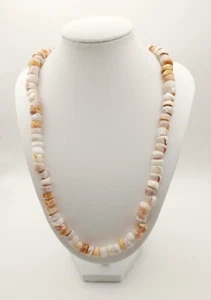 Pink Puka Shell Necklace for Men & Women, Hawaiian Jewelry, Beach Jewelry - Picture 1 of 4