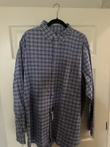 Ralph Lauren Blue/Red/Green Plaid Men's Button Down Shirt in 2XB, 100% Cotton - Picture 1 of 2