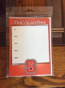 North Carolina State University Wolfpack Einladungen (10 Stück mit Umschlägen) - Bild 1 von 2