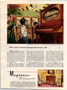 VINTAGE 1945 MAGNAVOX RADIO PHONOGRAPH PRINT AD - Bild 1 von 1